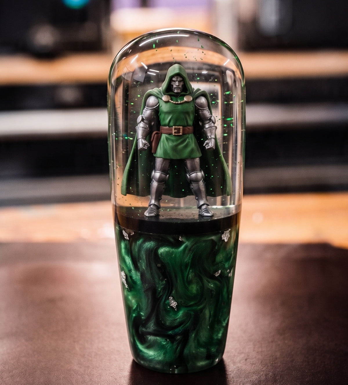 Custom Dr. Doom Resin Shift Knob