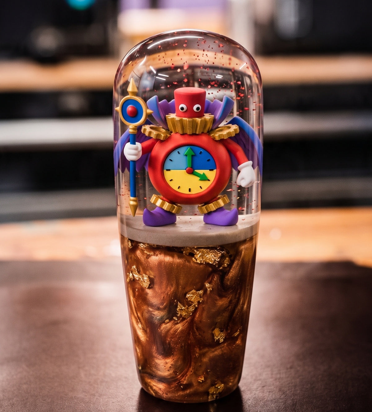 Custom Time Wizard Resin Shift Knob