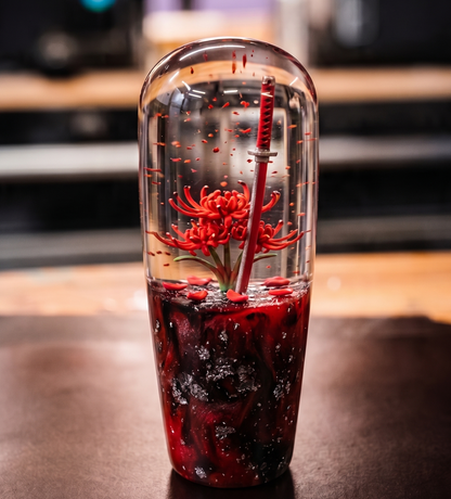 [PRE-ORDER] LED Red Flowers Katana Knob