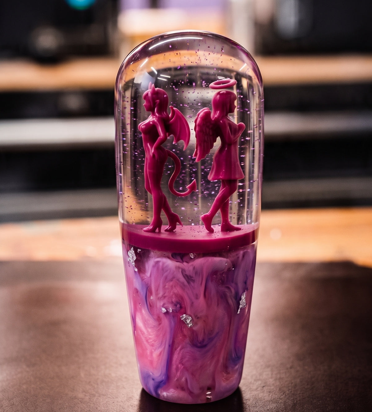Custom Angel & Devil Resin Shift Knob