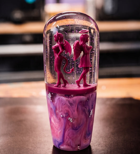 Custom Angel & Devil Resin Shift Knob