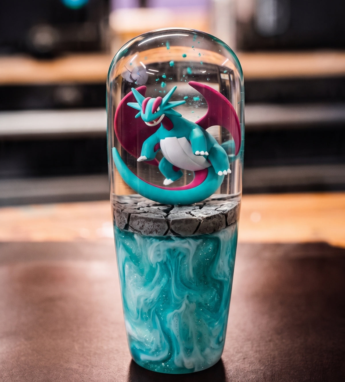 Custom Shiny Salamence Resin Shift Knob (1 of 1)